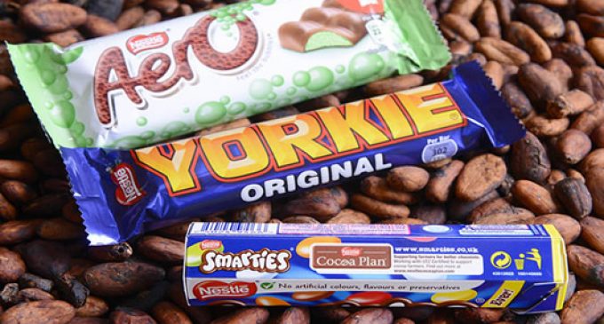 Nestlé UK & Ireland to be First Major Confectionery Company to Source 100% Sustainable Cocoa