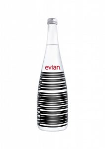 Noble brand evian is fully in line with current trends with its individualistic bottles. (Photo: Danone Waters)