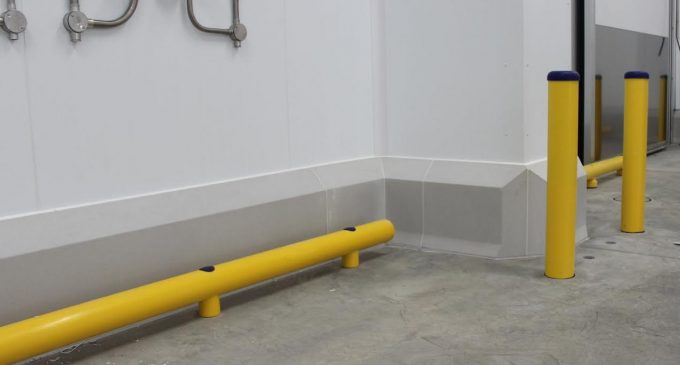 Hygienic Sealed Wall Kerbing Within Food and Drink Factories