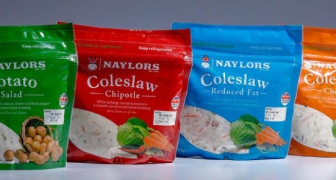 Convenience at its Best: Naylors’ Ready-to-enjoy Coleslaw in Reclosable Schur®Star Stand-up Bag