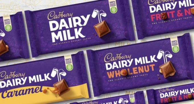 Cadbury reveals first image overhaul in 50 years