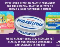 Mondelēz International Announces Significant Packaging Innovation With Philadelphia Tubs and Lids Set to be Made With Recycled Plastic