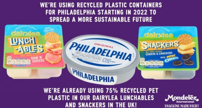 Mondelēz International Announces Significant Packaging Innovation With Philadelphia Tubs and Lids Set to be Made With Recycled Plastic