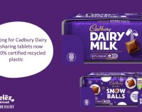 Mondelēz International Launches Cadbury Dairy Milk Packaging in UK&I using Certified Recycled Plastic