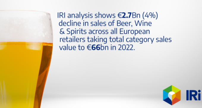 IRI reports €2.7 billion alcohol sales slump as Europeans cut discretionary purchases to moderate the impact of inflation